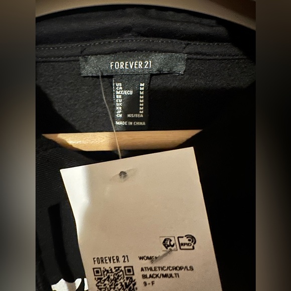 “West Coast” Bustier Cropped Hoodie NWT 🏷️ by- Forever 21 | Sz: M - Picture 12 of 15